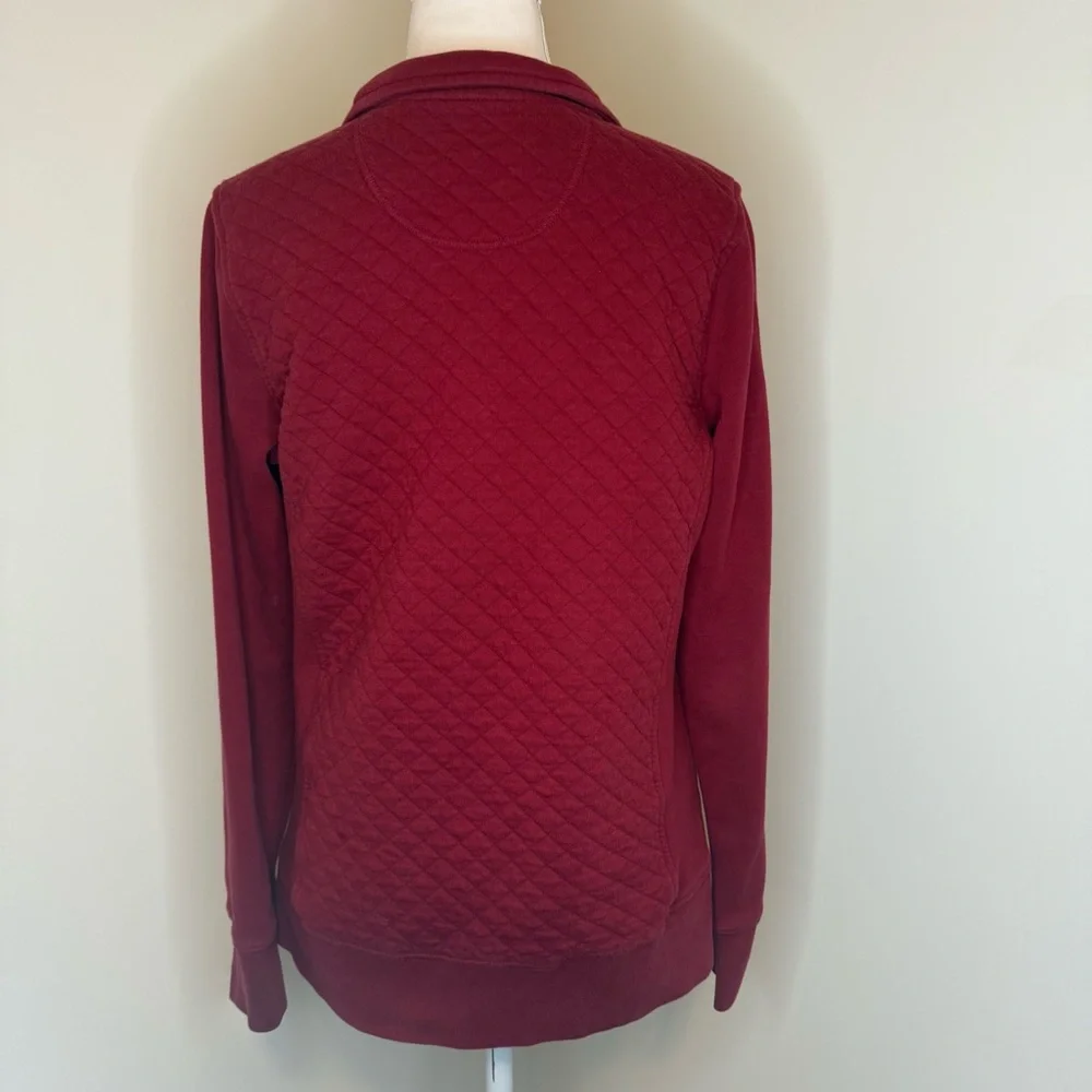 L.L. Bean Women's Red Quilted Jacket - Picture 4 of 5